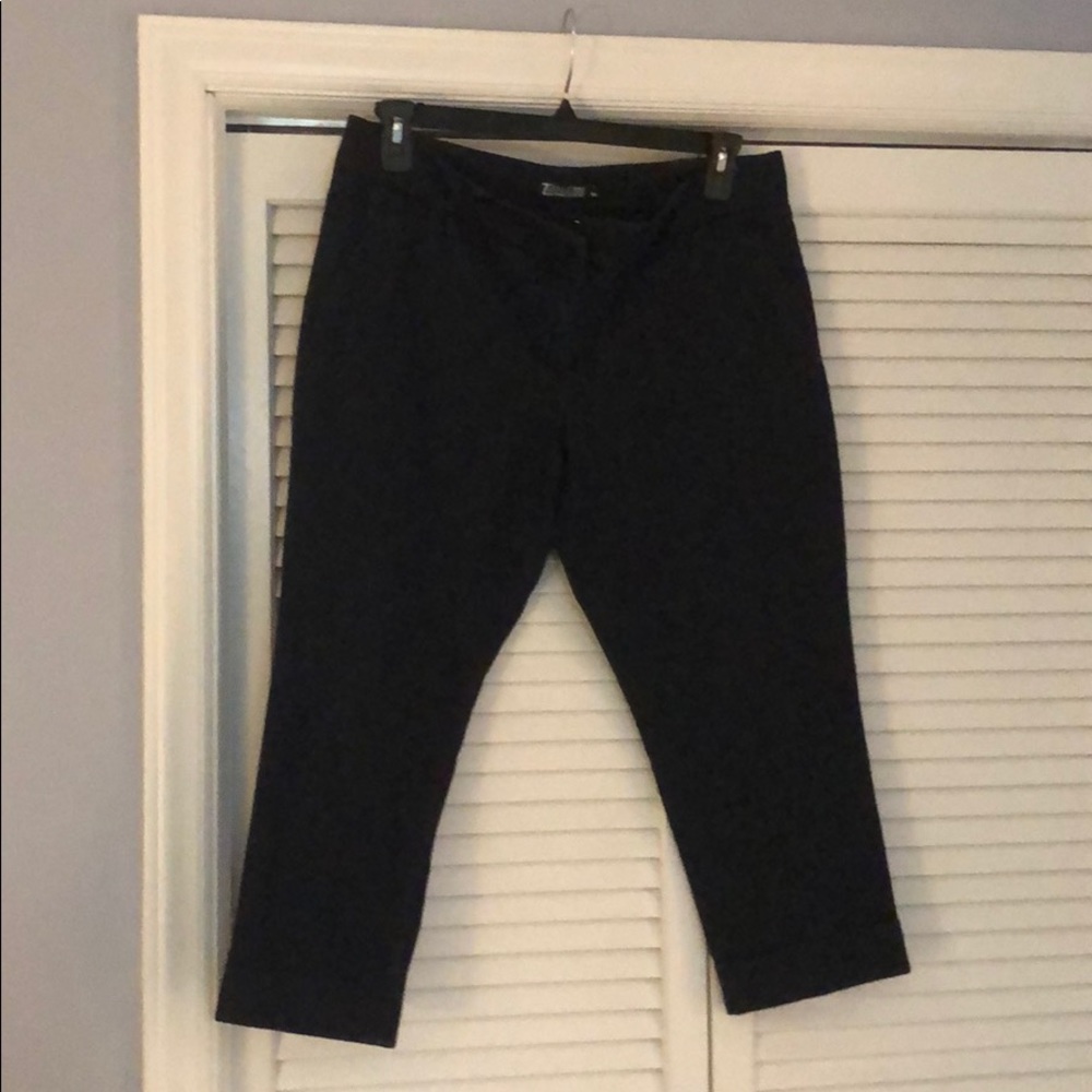 Blue Denim Capri Pants